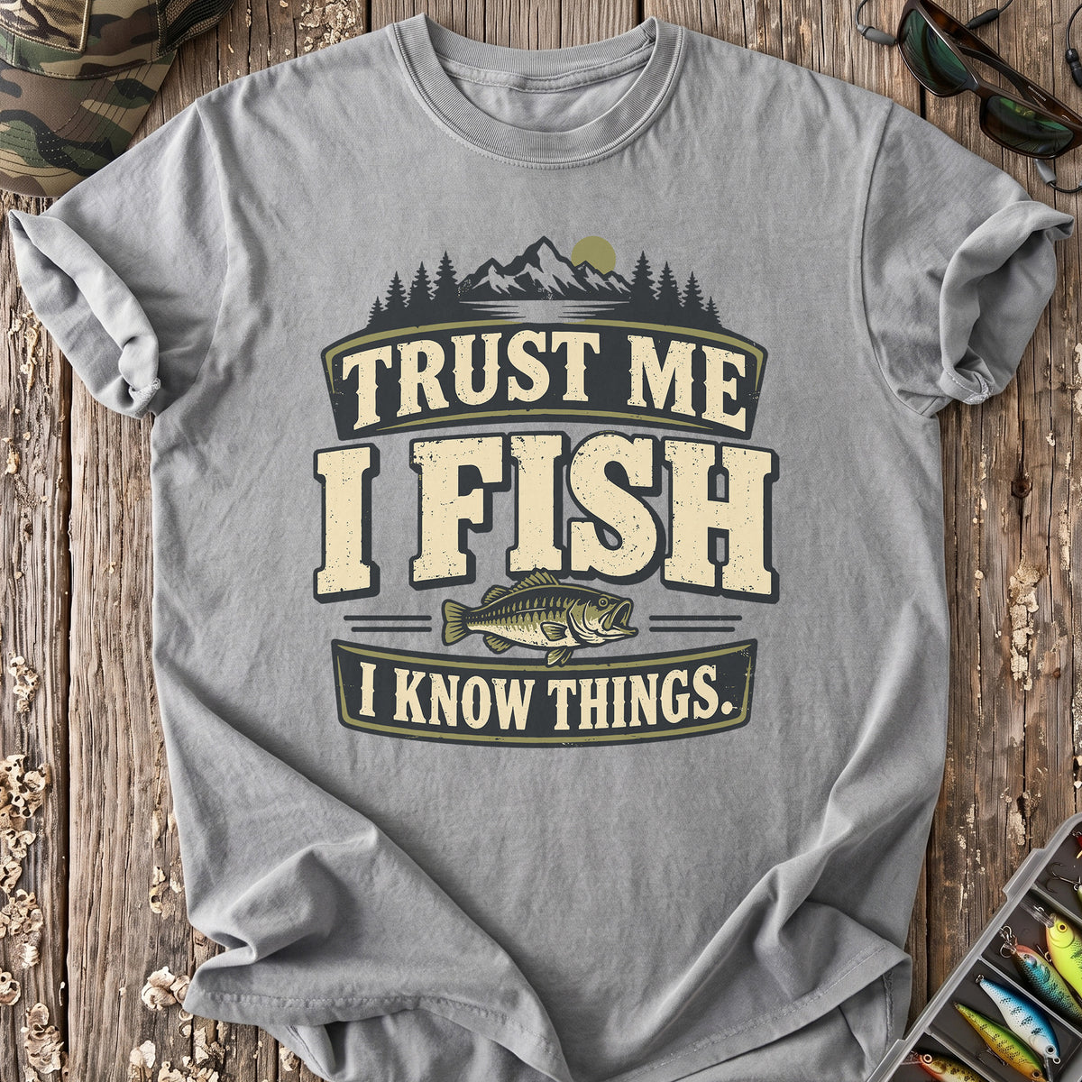 I Fish Therefore I Know T-Shirt