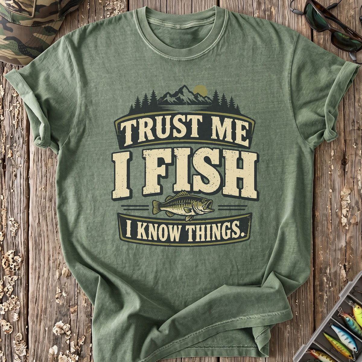 I Fish Therefore I Know T-Shirt