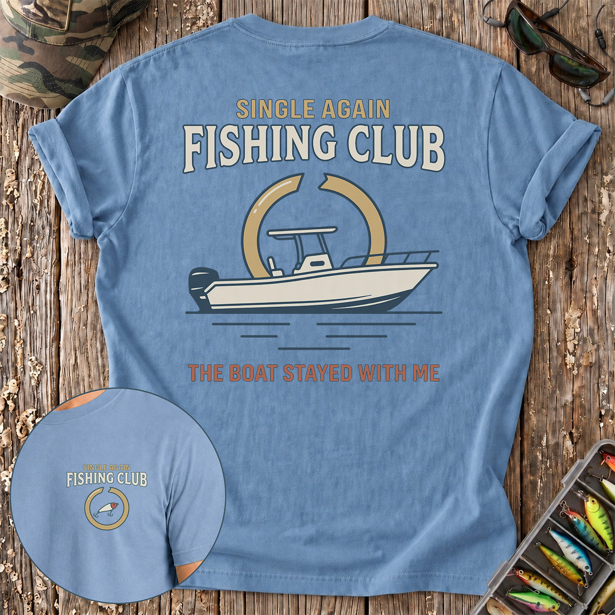Single Again Fishing Club T-Shirt