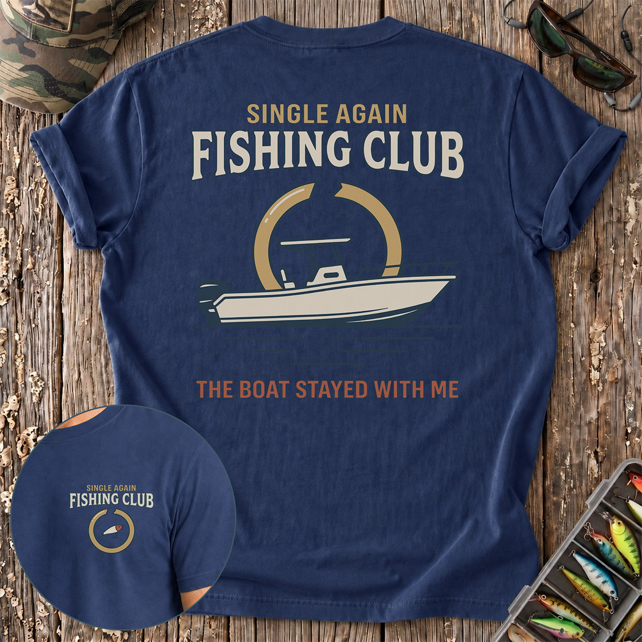 Single Again Fishing Club T-Shirt
