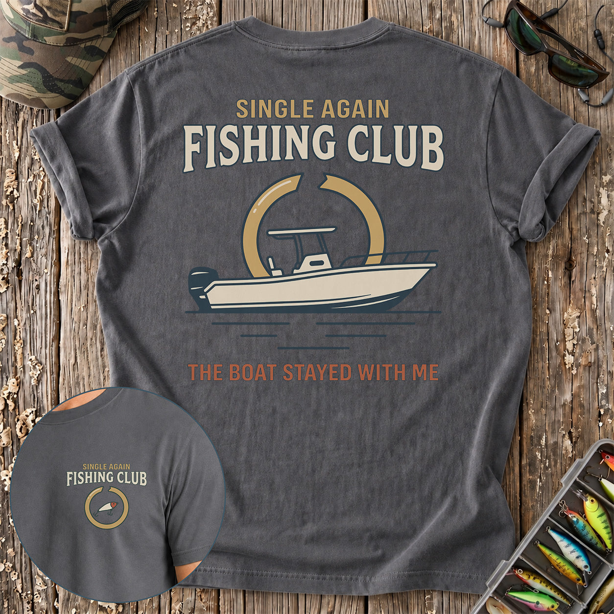 Single Again Fishing Club T-Shirt