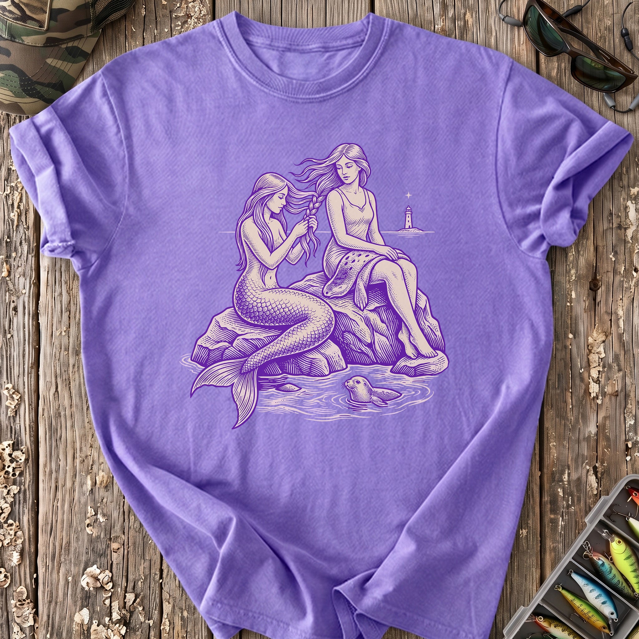 Mermaid Braids the Selkie T-Shirt