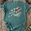 Floral Patchwork Whales T-Shirt